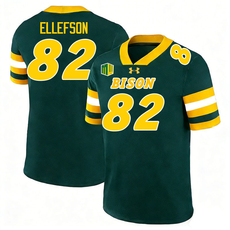 North Dakota State Bison #82 Ben Ellefson College Football Jerseys,Uniforms-Green North Dakota State Bison #82 Ben Ellefson College Football Jerseys,Uniforms-Green